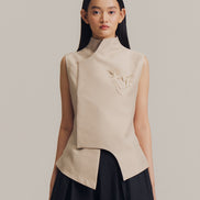 Suri Sleeveless Top in Bone