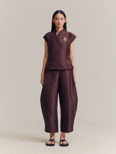 Semi Top in Brown