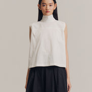 Runa Sleeveless Top in White