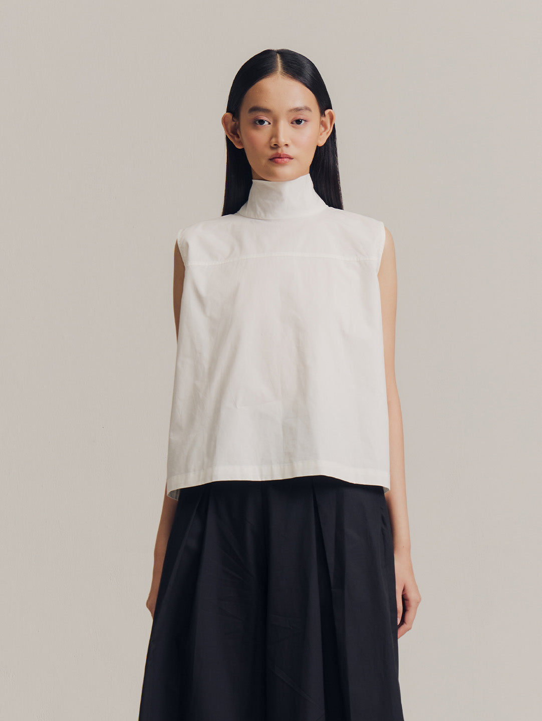 Runa Sleeveless Top in White