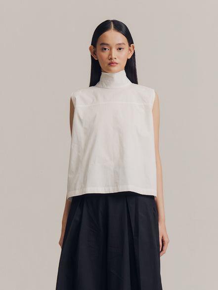 Runa Sleeveless Top in White