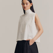 Runa Sleeveless Top in White