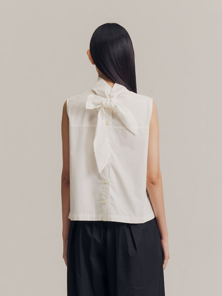 Runa Sleeveless Top in White