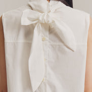 Runa Sleeveless Top in White