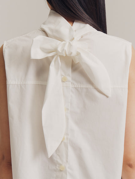 Runa Sleeveless Top in White