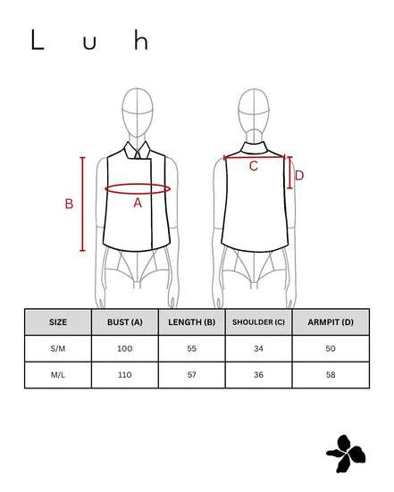 Aru Top in Bone