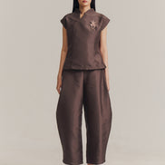 Semi Top in Brown