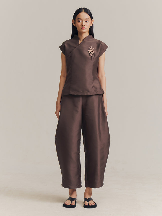 Semi Top in Brown