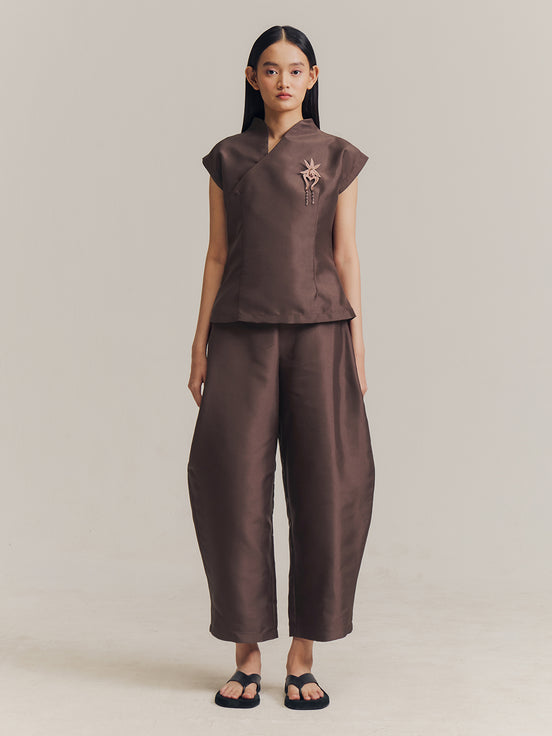 Semi Top in Brown