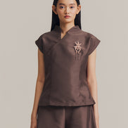 Semi Top in Brown