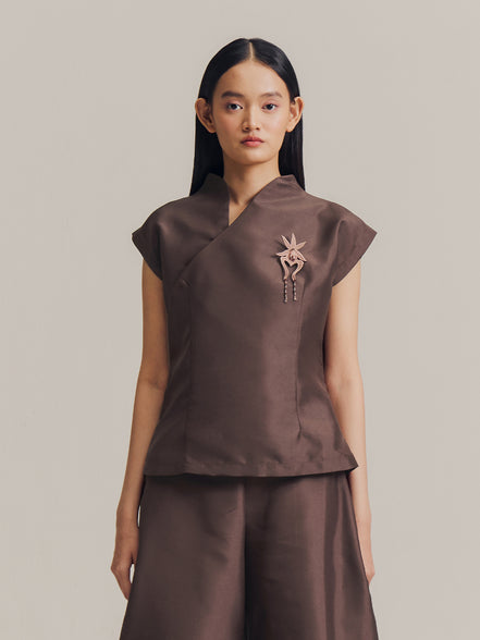 Semi Top in Brown