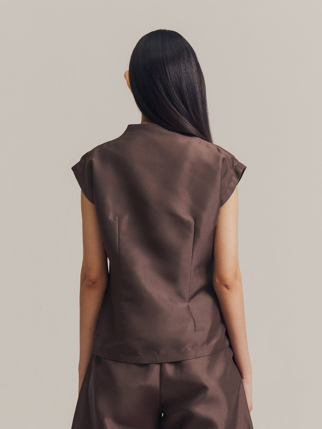 Semi Top in Brown