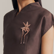 Semi Top in Brown