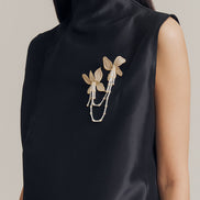 Suri Sleeveless Top in Black